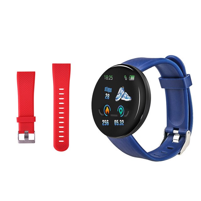 D18 Smart Watch Men Heart Rate Bluetooth Smartwatch Blood Pressure Round Fitness Sleep Tracker Smart Watch Women For Android IOS