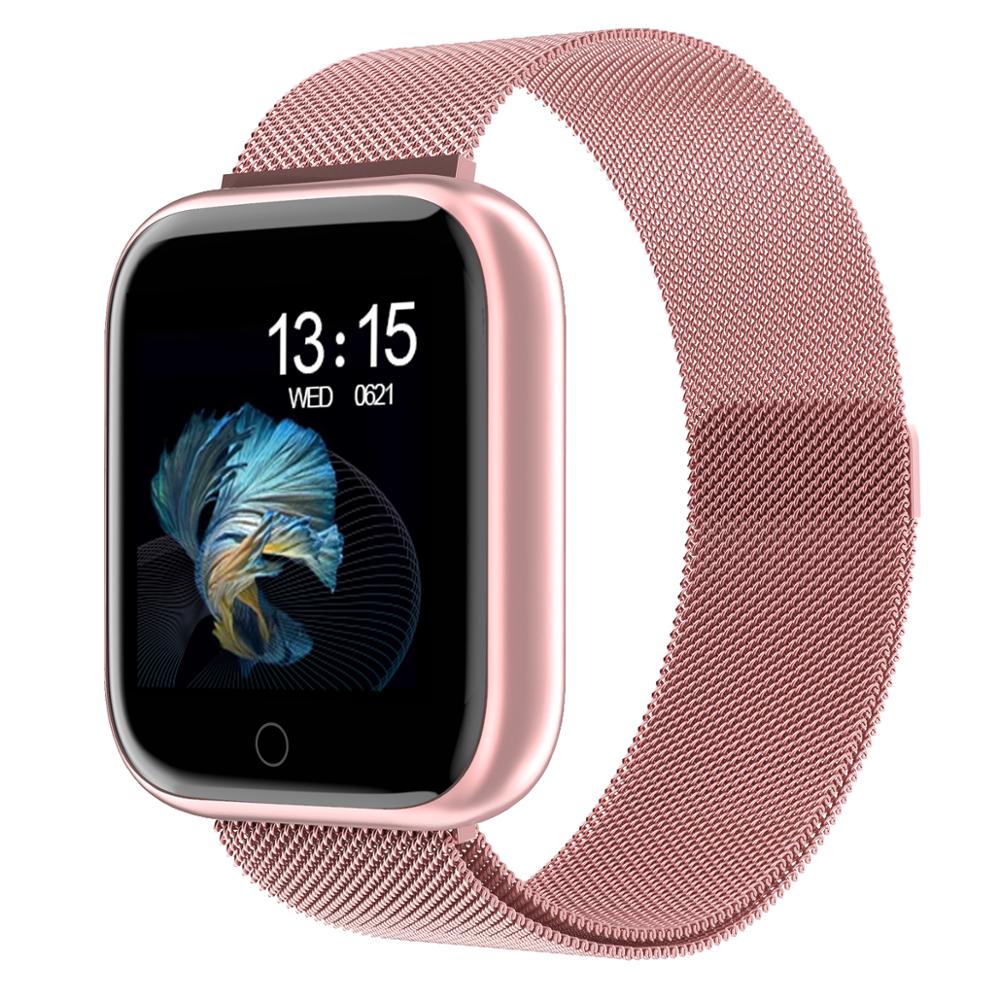 2019 New Women Waterproof Smart Watch T80 Bluetooth Smartwatch For Apple IPhone Xiaomi Heart Rate Monitor Fitness Tracker