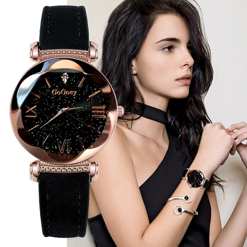 2019 Gogoey Women's Watches Luxury Ladies Watch Starry Sky Watches For Women Fashion bayan kol saati Diamond Reloj Mujer 2018