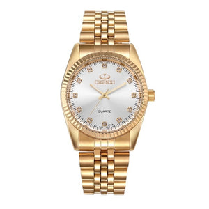 CHENXI Golden Watches for Men Fashion Business Top Brand Luxury Quartz Male Clock Waterproof  Wristwatches Relogio Masculino
